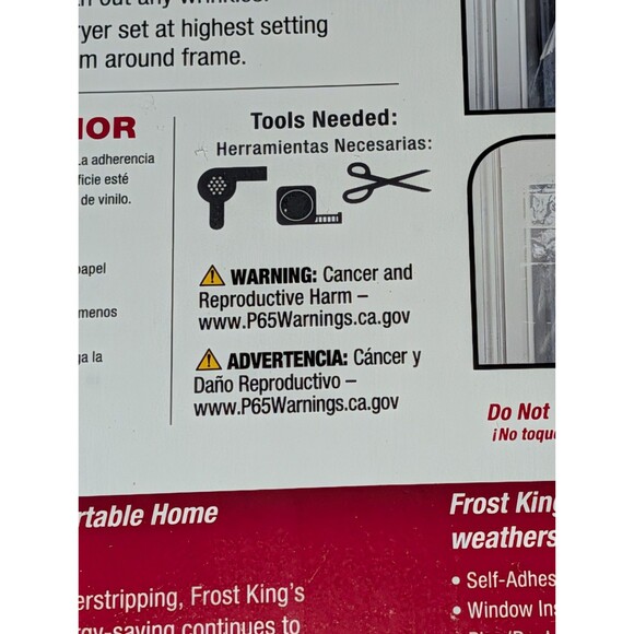 Frost King Indoor Window Insulation Shrink Kit 3 Pack 42 x 62 Extra Strength NIB - Picture 4 of 12